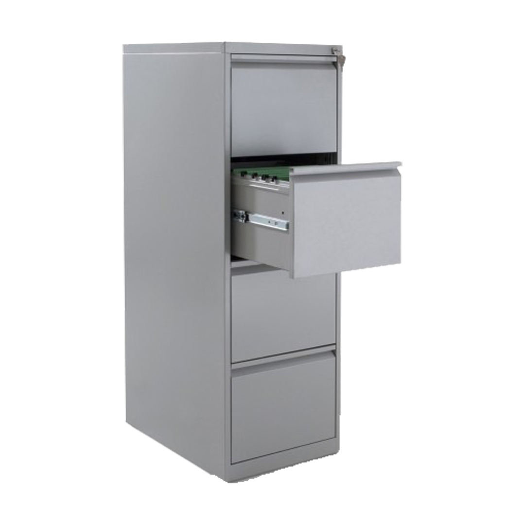 Meuble métallique pour dossiers suspendus, offrant une solution de rangement durable et pratique pour l'organisation des documents en bureau.