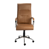 Fauteuil Président Skai En Chrome - Go Chaise