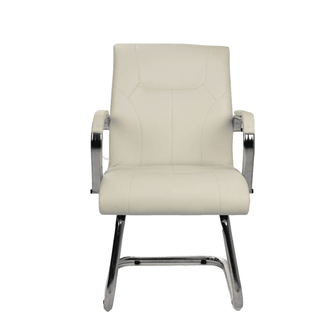Fauteuil Visiteur Skai En Chrome - Go Chaise